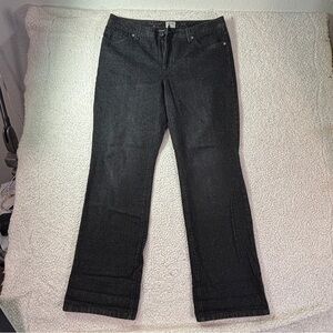 IZOD Jeans Women’s 14 Classic Fit Bootcut 100% Cotton Dark Charcoal